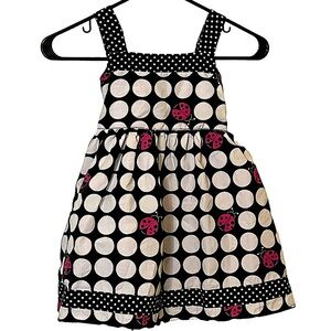 Sophie Fae Red Black & White Ladybug Dress Sz 4